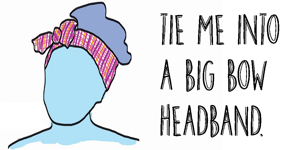 How to tie a scarf as a headband