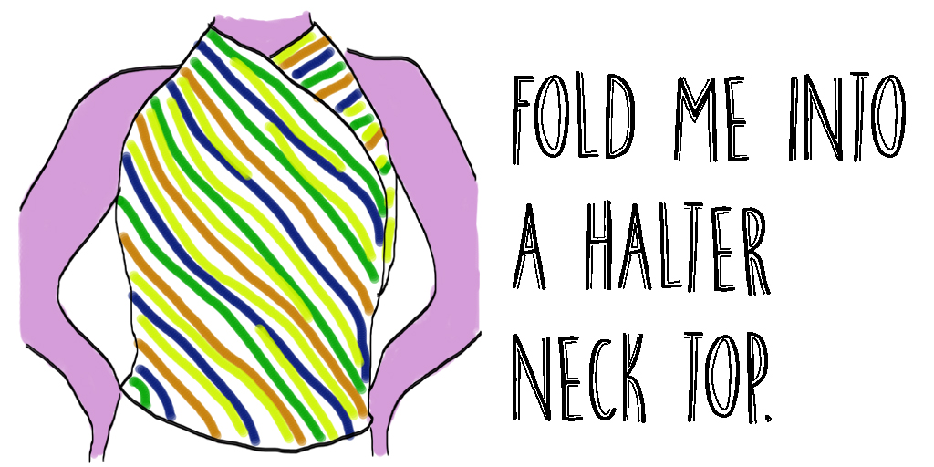 How to tie a scarf into clothing