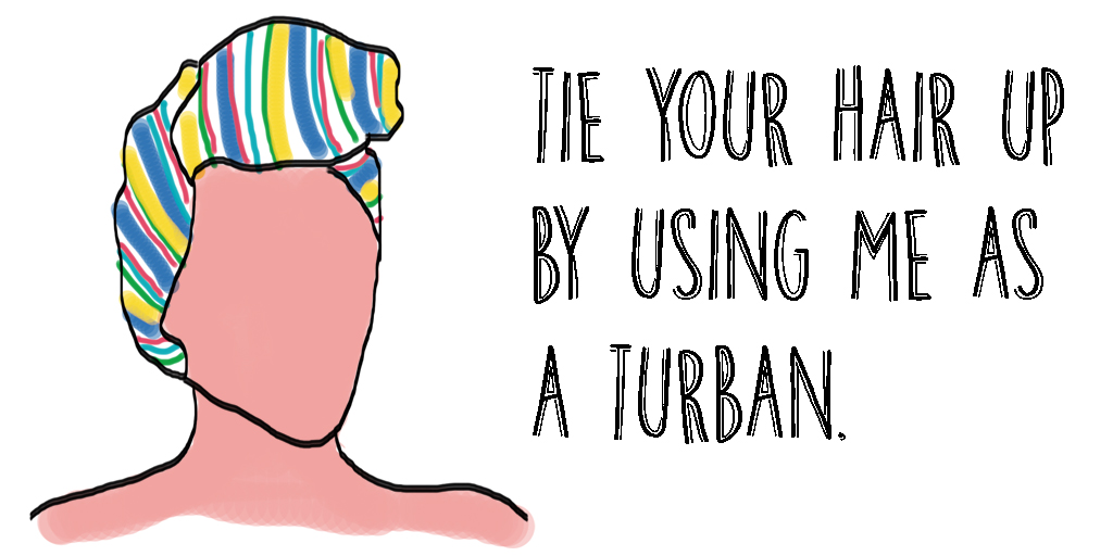 How to tie a scarf as a turban