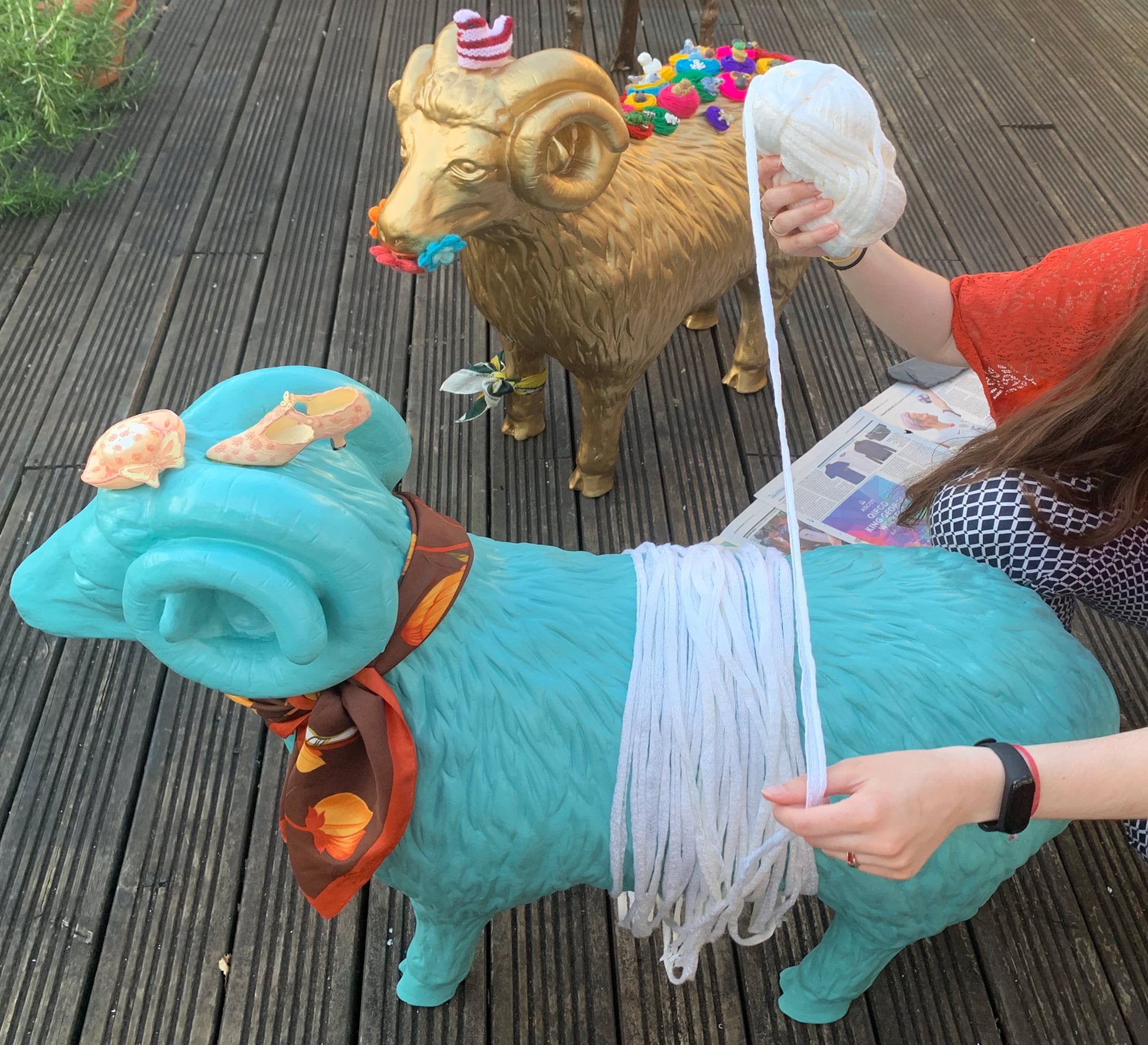 Neishaa Gharat Designs Sheep Sculpture